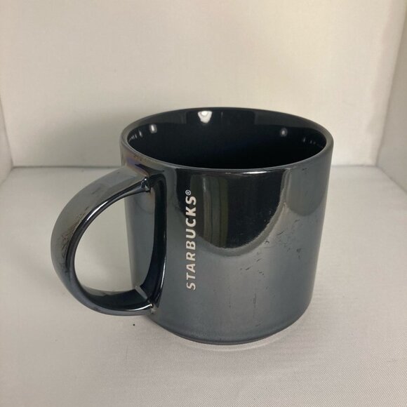 STARBUCKS Grey  Metallic Hermalite Mug - Picture 3 of 4